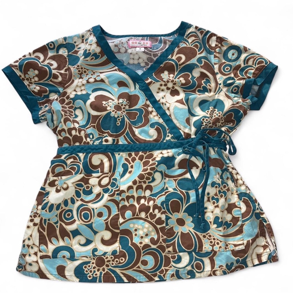 Koi Scrub Top